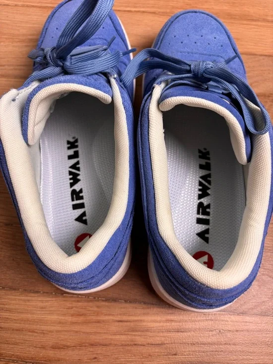 Airwalk Work Mongo Composite Toe Industrial Shoe Blue Suede 10 Wide Womens - Picture 4 of 9